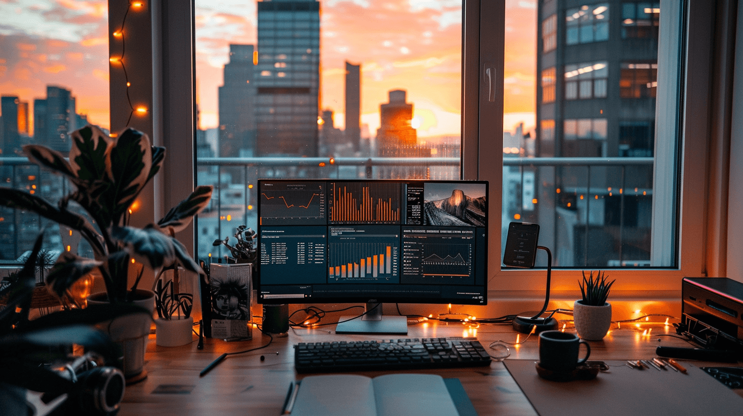 Remote work productivity tools and home office setup